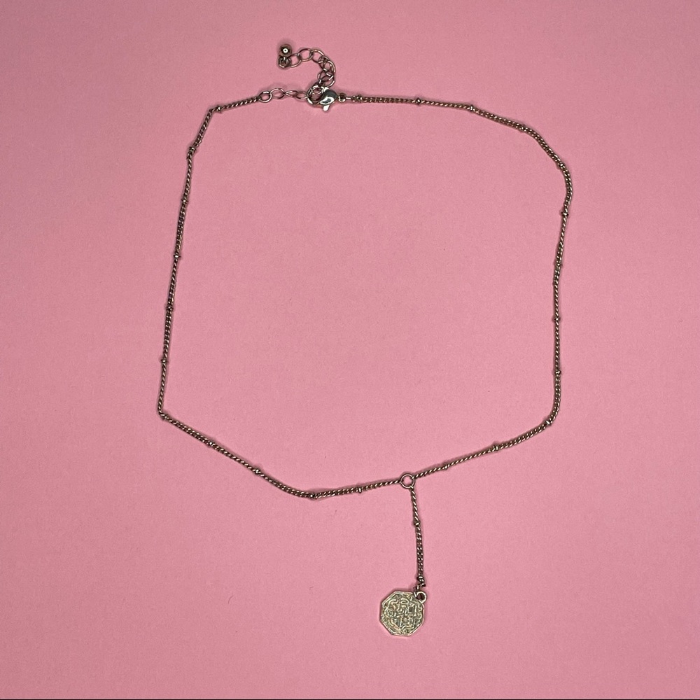 Gold tone Medallion necklace